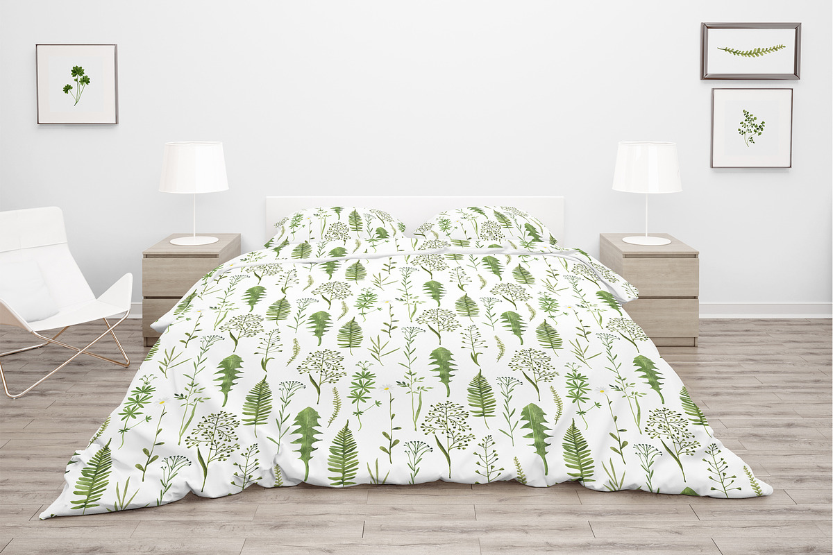 WILDFLOWERS Watercolor Set, a Pattern Graphic by Katerina Osa (Photo 5 of 12)