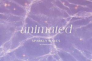 Animated Sparkly Waves Water Texture