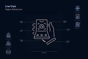 Tech Gadget Icon Set, an Outline Icon by Prosymbols (Thumbnail 3 of 8)