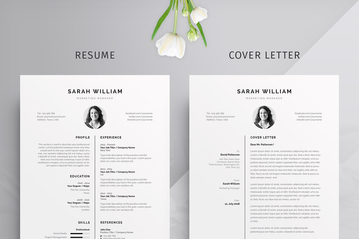 Resume/CV, a Resume Template by Mr-Template (Photo 2 of 5)