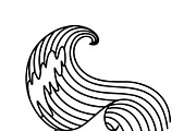 Oriental waves icon japan, an Object Illustration by Things for designers (Thumbnail 3 of 3)