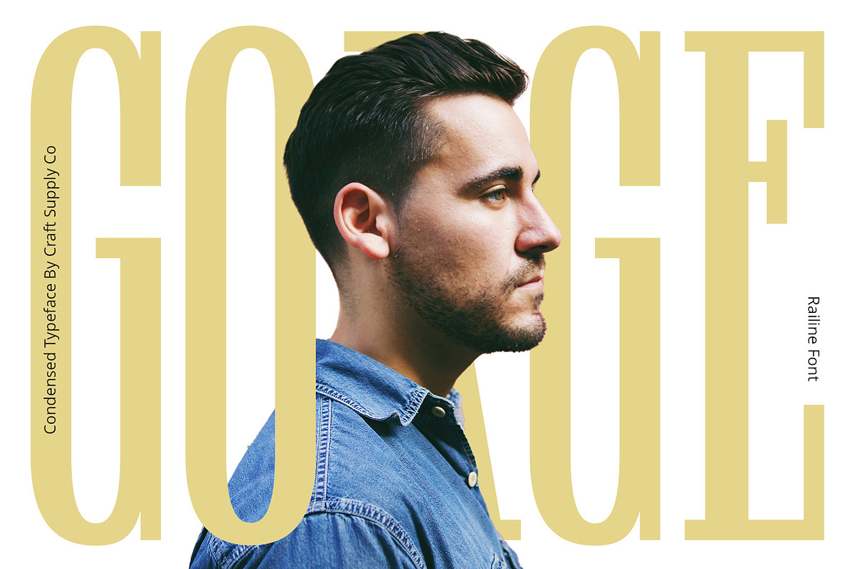 Railine – Condensed Serif, a Serif Font by Craft Supply Co. (Photo 2 of 8)