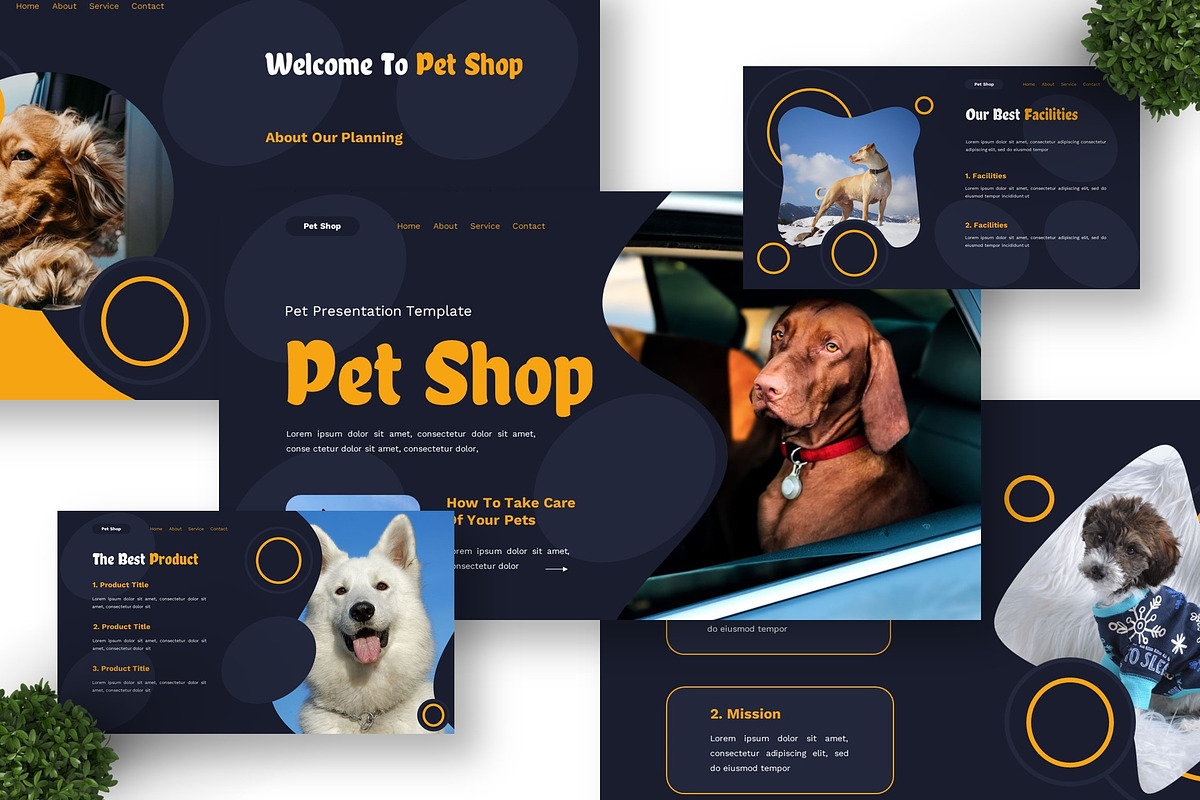 Pet Shop - Pet Google Slide, a Presentation Template by Deepslide Studio (Photo 2 of 6)