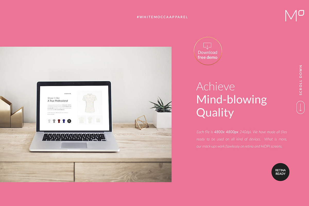Women Polo Ghost Mock-ups FREE DEMO, a Books & Magazine Mockup by Apparel_Mockups (Photo 12 of 23)