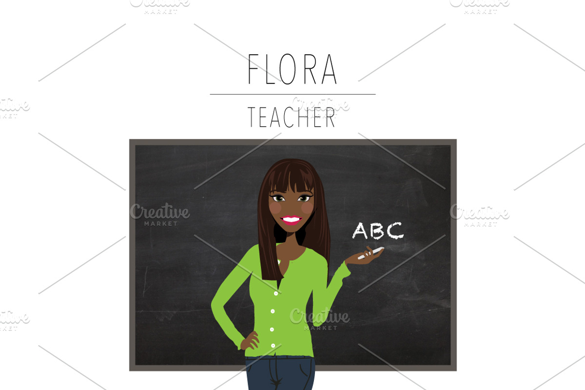 Teacher Portrait Creator | Clip Art, an Education Illustration by Lauren Lesley Studio (Photo 8 of 33)
