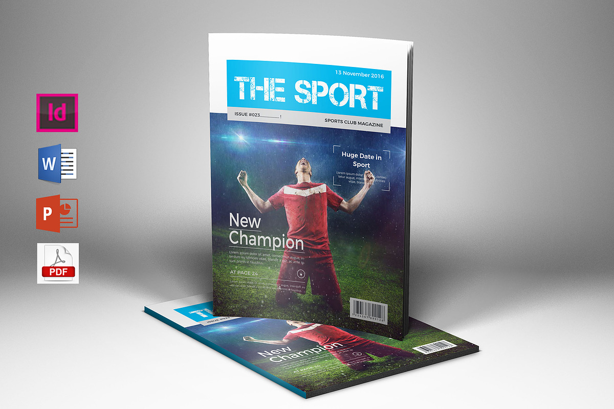 American Football Magazine Template, a Magazine Template by obidullah_01 (Photo 1 of 14)