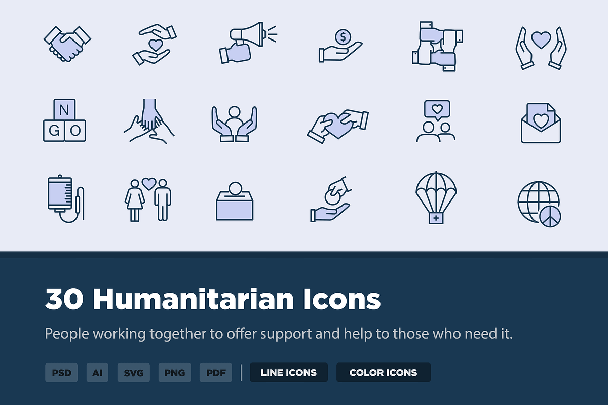 30 Humanitarian Icons, an Icon by Creative VIP (Photo 1 of 5)
