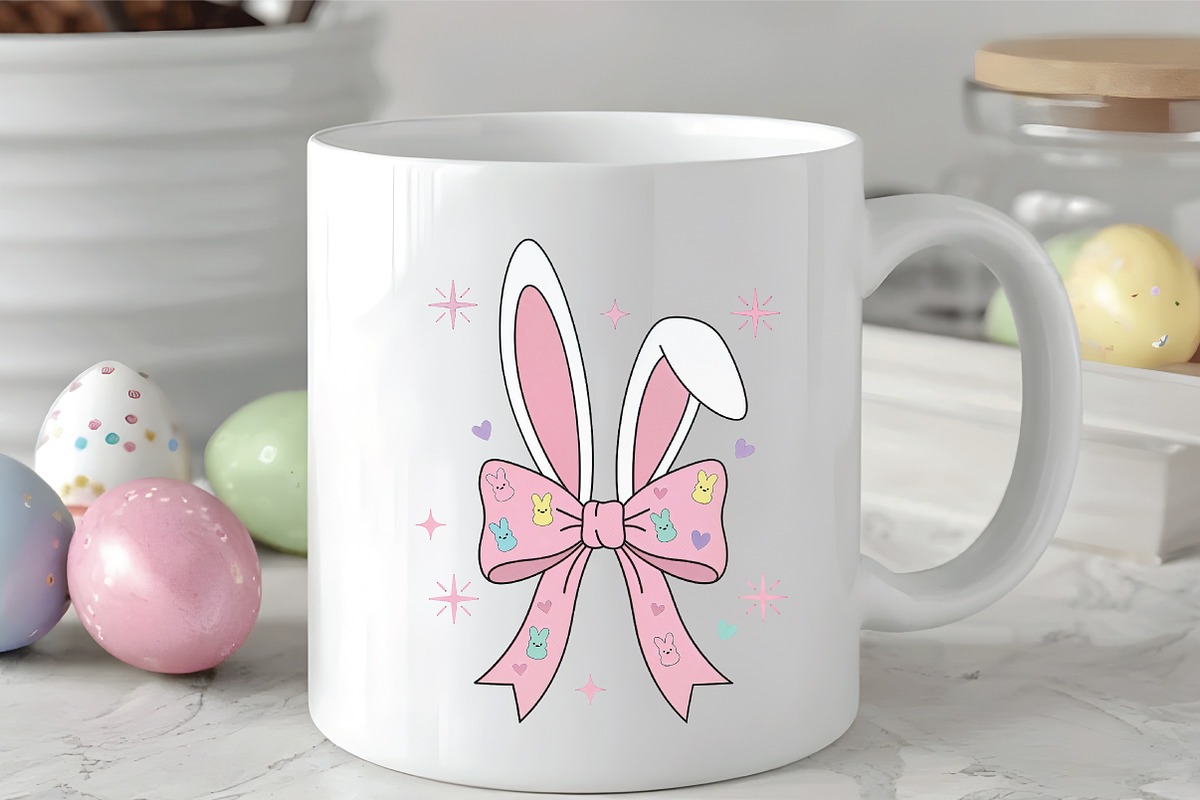 Easter Coquette Bunny PNG, an Illustration by CraftArtStudio (Photo 3 of 4)