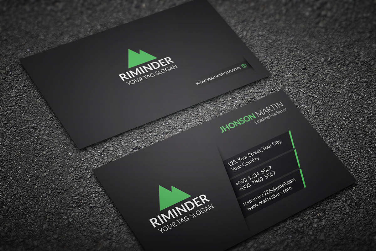 Clean Business Card, a Business Card Template by Divergent Studio (Photo 6 of 6)