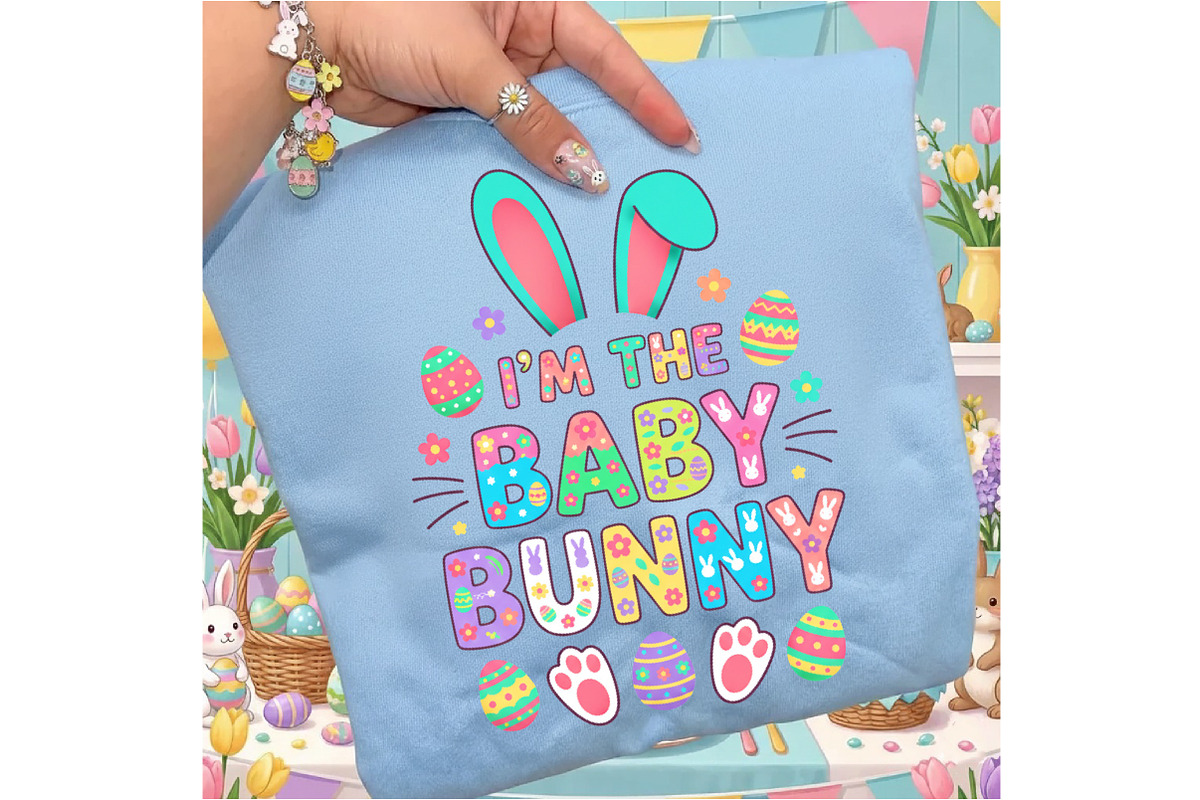 I’m the Baby Bunny Funny Easter Png, an Illustration by designcity5 (Photo 9 of 9)