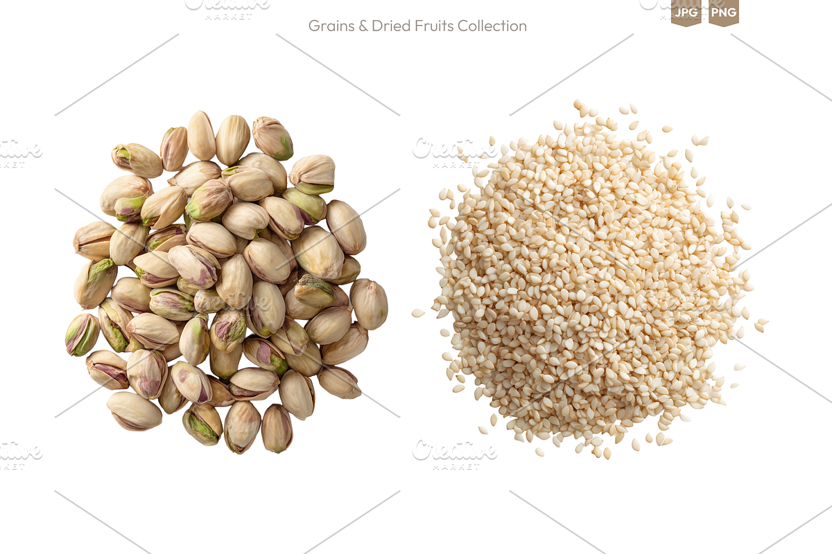 Grains & Dried Fruits PNG Collection, a Food & Drink Photo by Ilia Design (Photo 5 of 9)