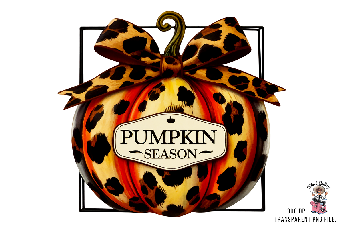 Cow Print Pumpkin Season PNG Bundle, a Graphic by Clipart Studio (Photo 3 of 11)