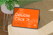 Saga Device Mockup on Table, a Device Mockup by orenjidesign (Thumbnail 7 of 13)