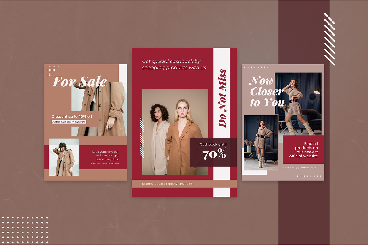 Urban Fashion 3in1 Canva Template, a Social Media Template by Brandearth RRGraph (Photo 9 of 11)