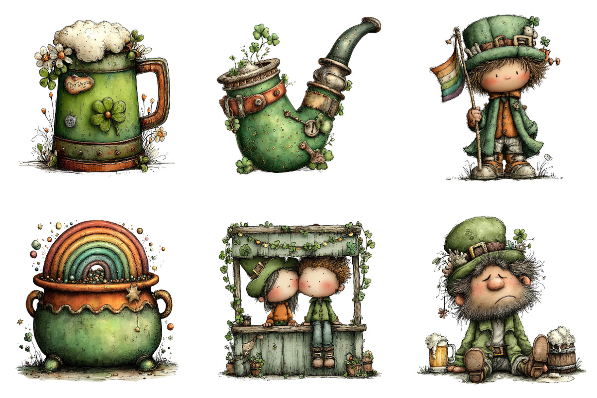 whimsical st patricks day, an Illustration by CreationArt (Photo 2 of 5)