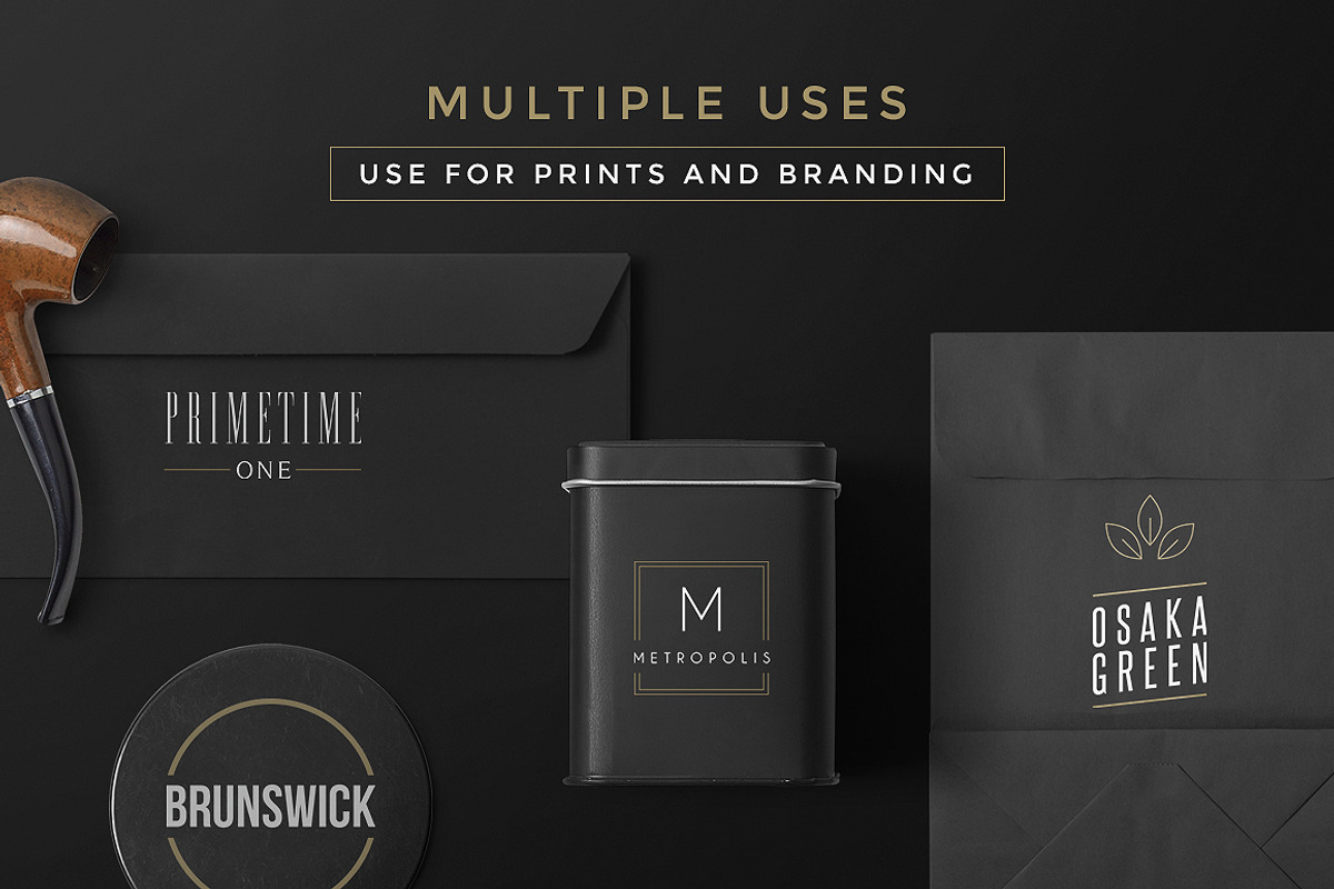 100 Minimal Logos + BONUS, a Branding & Logo Template by Graphicdome (Photo 8 of 11)