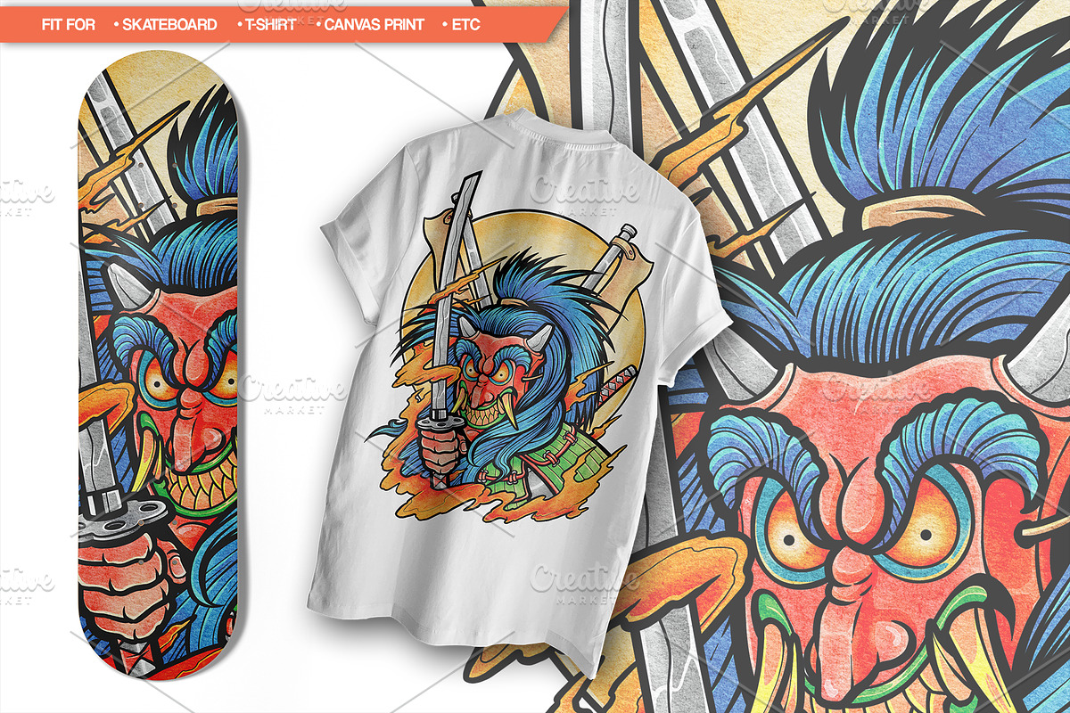 Watercolor Heroes & Demon Part 01, an Illustration by NStudio (Photo 3 of 5)