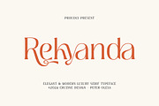 Rekyanda Luxury Serif, a Serif Font by Cruzine (Thumbnail 1 of 7)