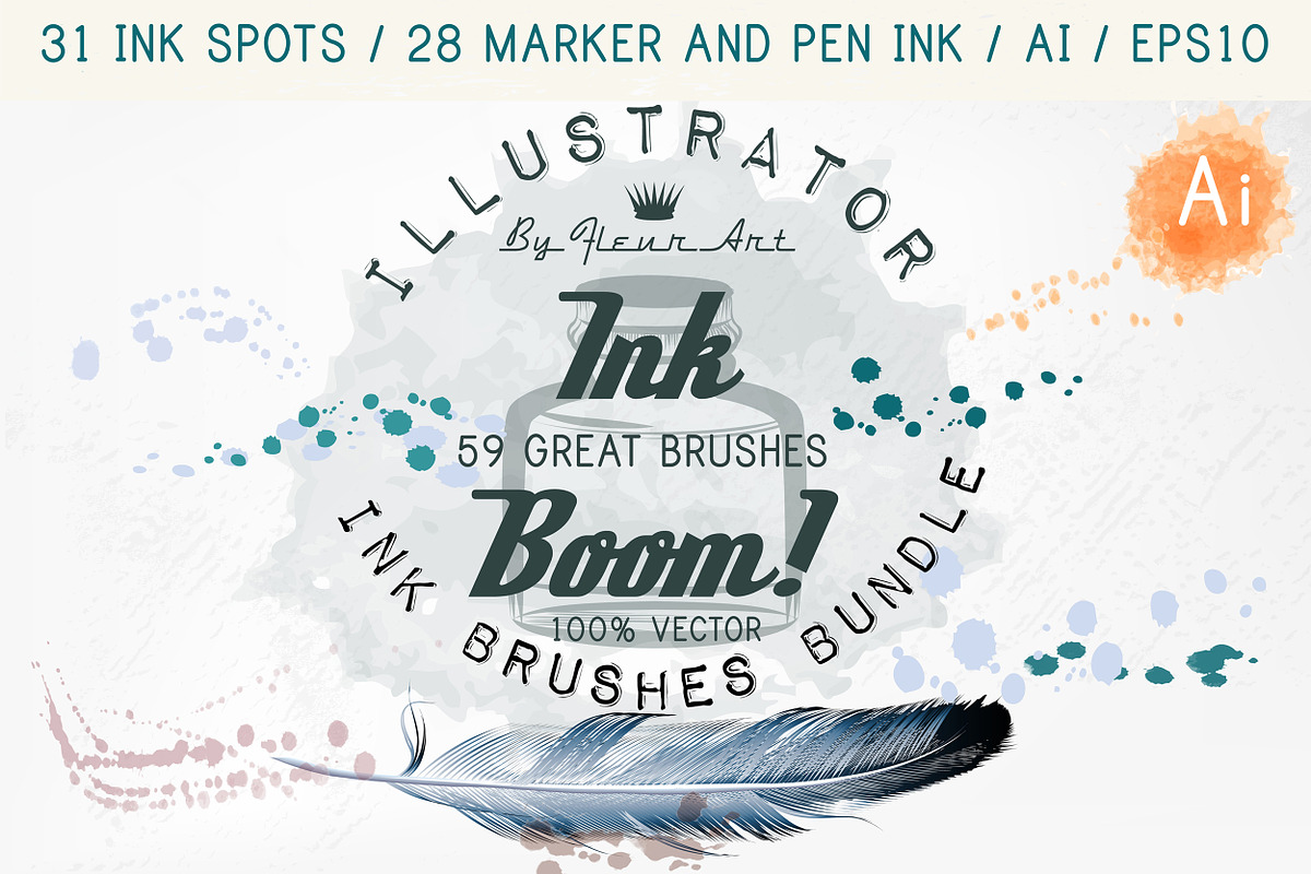 Ink spots brushes
