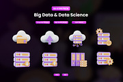 Big Data & Data Science 3D Icon, an Object Graphic by Artnivora.Std (Thumbnail 1 of 4)