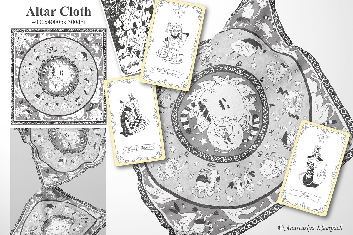 Medieval Doodle Tarot Deck Step, an Illustration by Anastasiya Klempach (Photo 9 of 9)