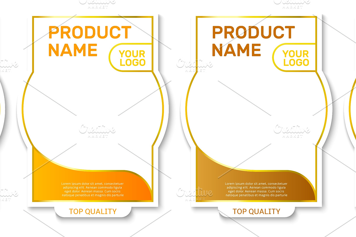 Realistic label or packaging, an Object Illustration by Vectorbuum (Photo 2 of 3)