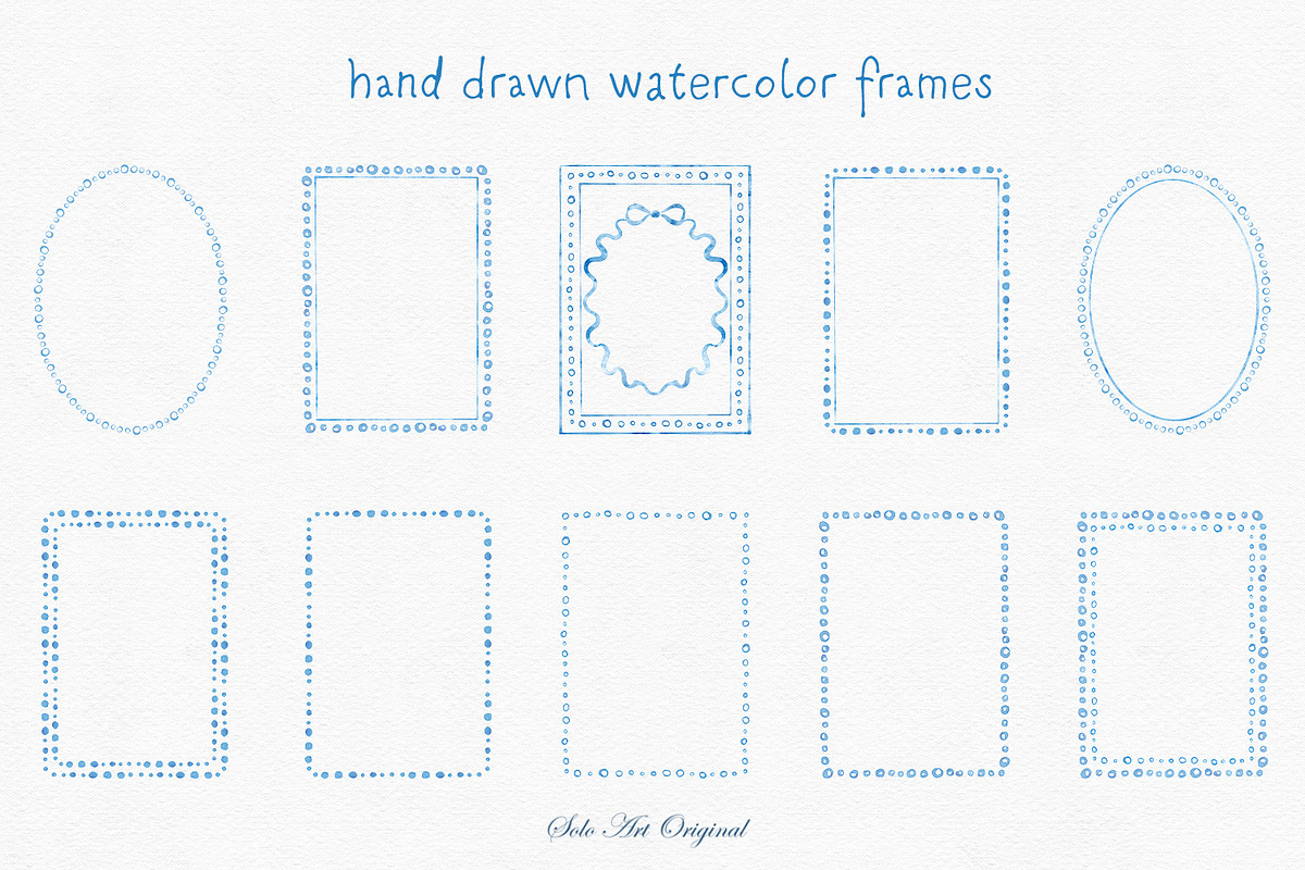 Frames Baby Shower Blue Clipart, an Object Graphic by Solo Art Original (Photo 3 of 10)