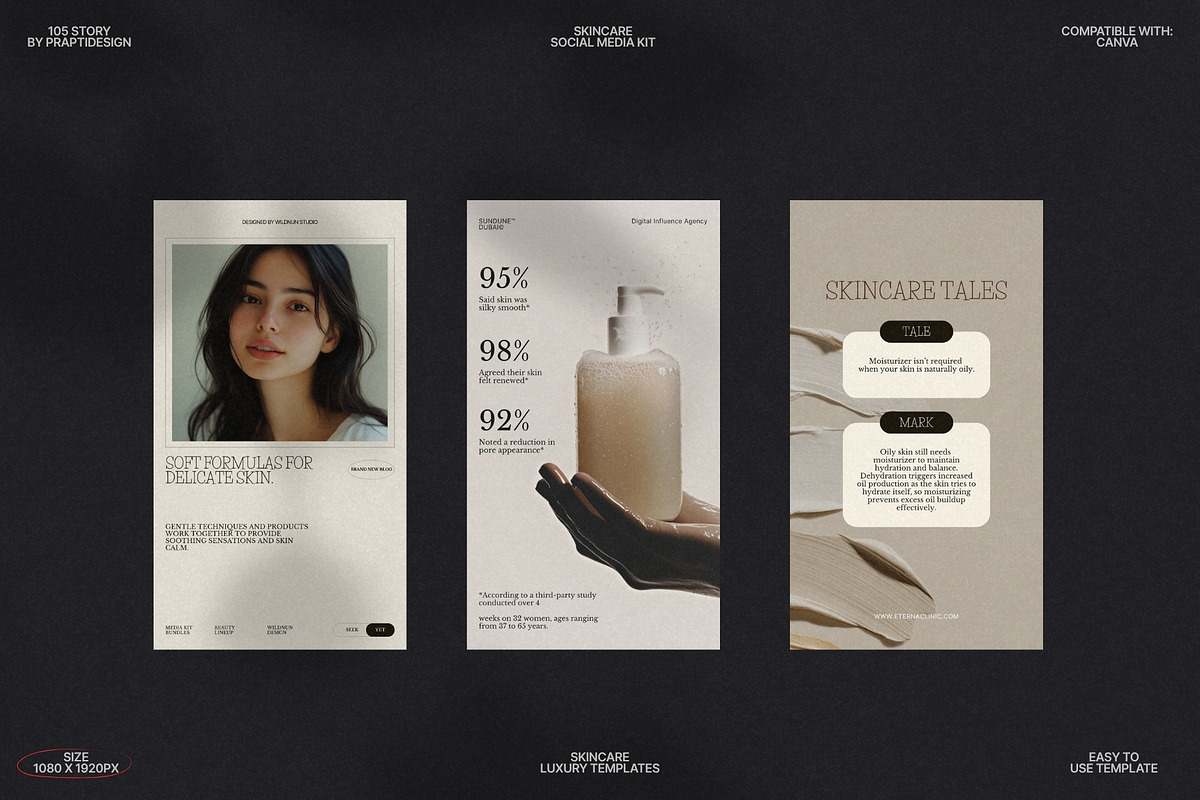 Canva Stories for Skincare Brand preview 8