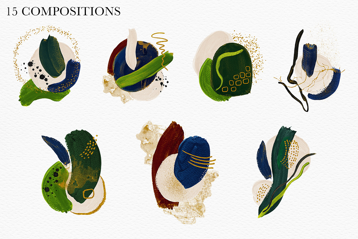 Abstract Shapes Christmas Collection, a Texture Graphic by CatJello Graphics (Photo 8 of 28)