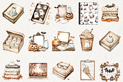 Cozy Halloween Planner Clipart, an Illustration by NadiaTheronArt (Thumbnail 2 of 5)