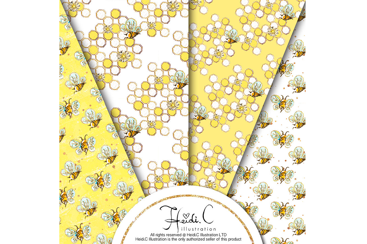 Stay Beetiful Paper Pack, a Pattern Graphic by HeidiCIllustration (Photo 5 of 5)