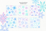 Watercolor Snowflakes, an Illustration by OllyKo Art (Thumbnail 5 of 9)
