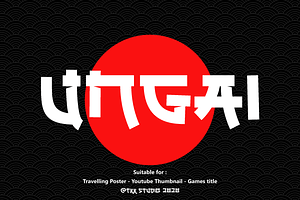 UNGAI - Japanese Font