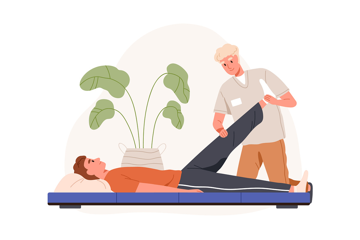 Physical therapy, rehabilitation set, a Healthcare Illustration by Good Studio (Photo 5 of 9)