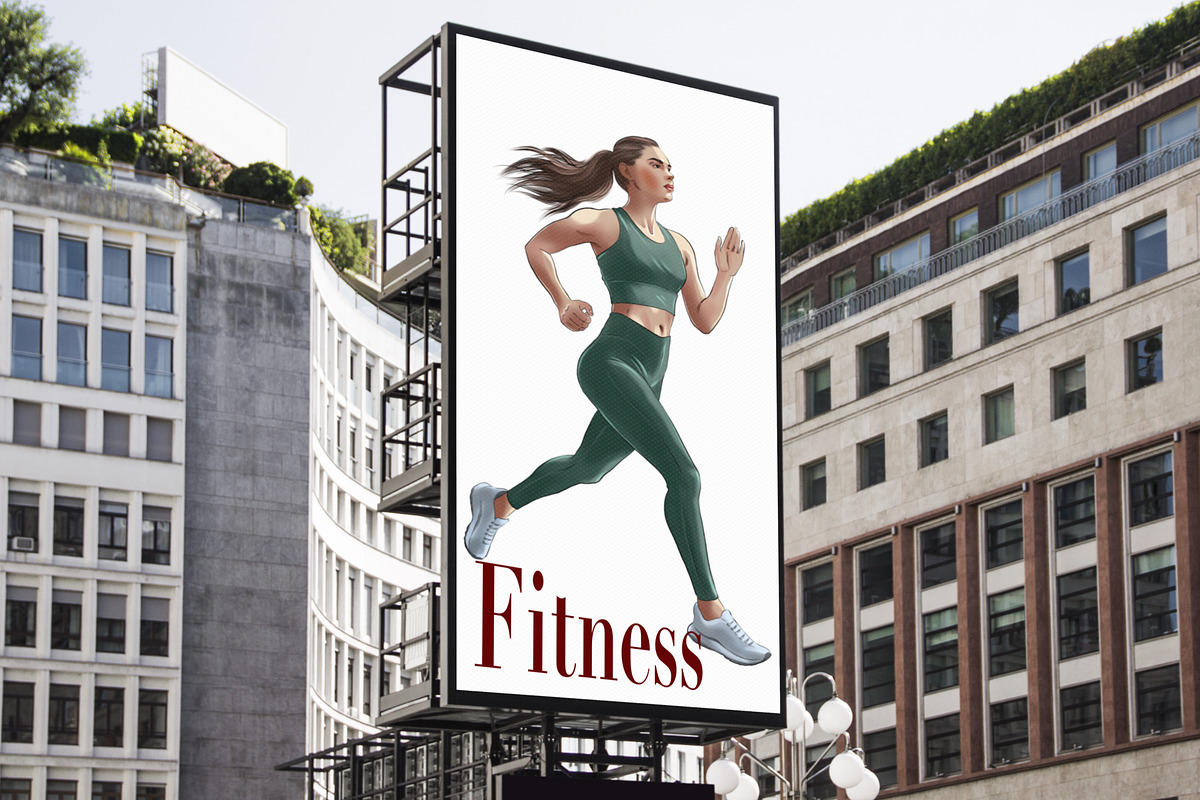Fitness Women Clipart Set, a Sport Illustration by IrynaPanashii (Photo 6 of 6)