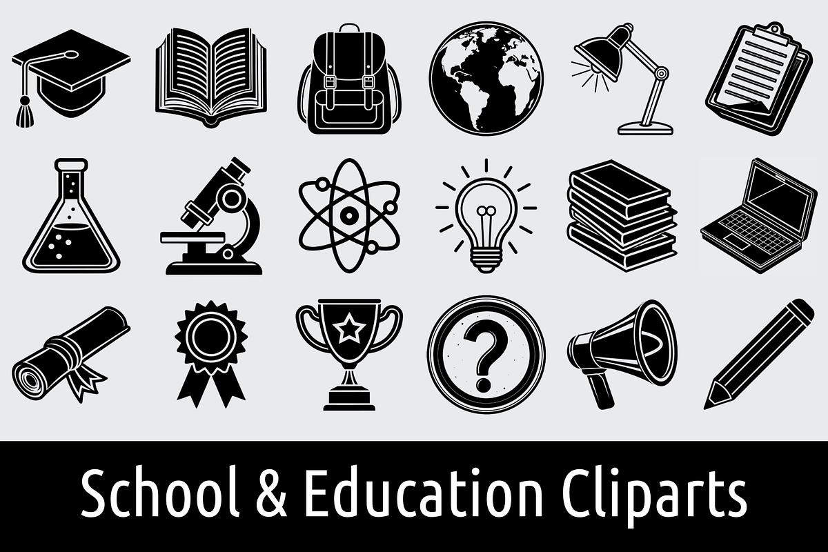 18 School & Education SVG Clipart, an Object Graphic by Palleon