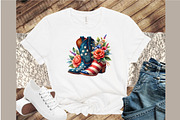 Watercolor 4th of July Cowboy Boot C, an Illustration by Sublimation Artist (Thumbnail 4 of 6)