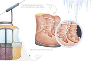 Watercolor Winter sports Clipart PNG, a Sport Illustration by Mespilia (Thumbnail 2 of 5)