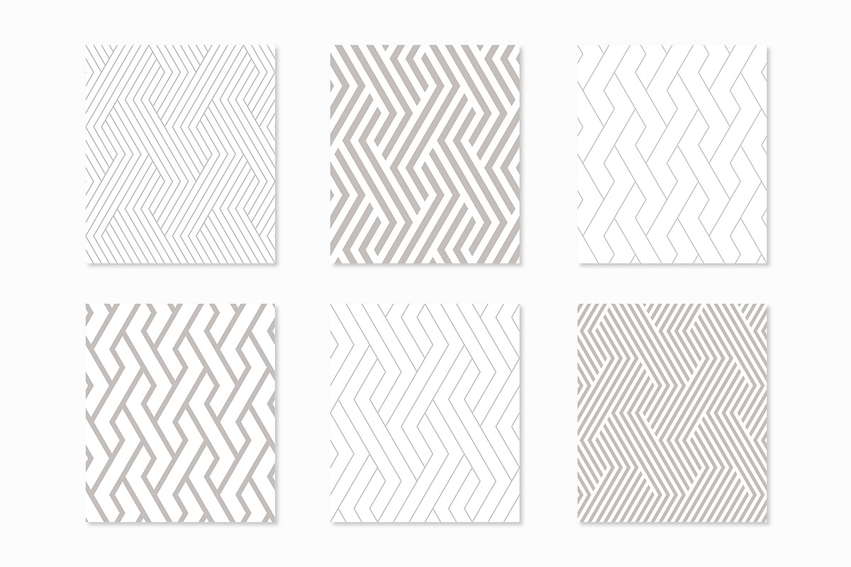 Straight Seamless Patterns Bundle, a Pattern Graphic by Curly_Pat (Photo 2 of 9)
