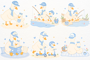Silly Goose Clipart Father's Day PNG, a Seasonal Illustration by SugarCloudStudioArt (Thumbnail 2 of 6)