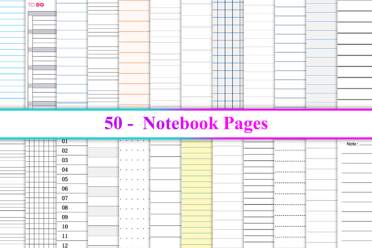 Notebook Pages, a Background Graphic by Digital Studio (Photo 1 of 6)