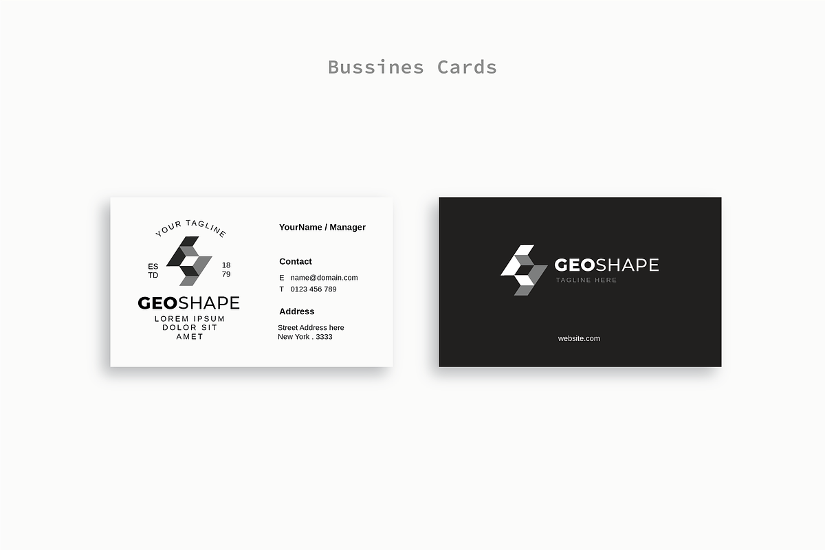 GeoShape - Premium Logo Template, a Branding & Logo Template by Minimalist Logos (Photo 4 of 7)