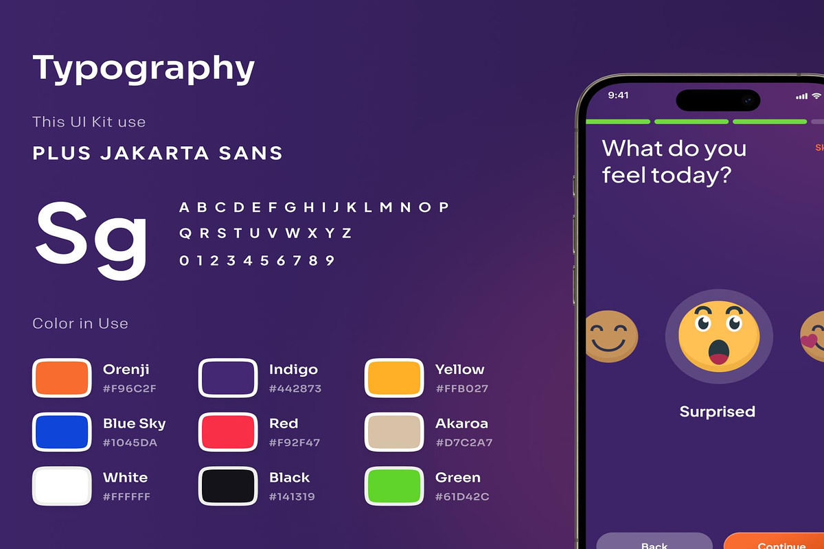 CalmDay Mental Health Tracker Mobile, an UI Kit Template by Lumina_ui_ux202 (Photo 5 of 10)