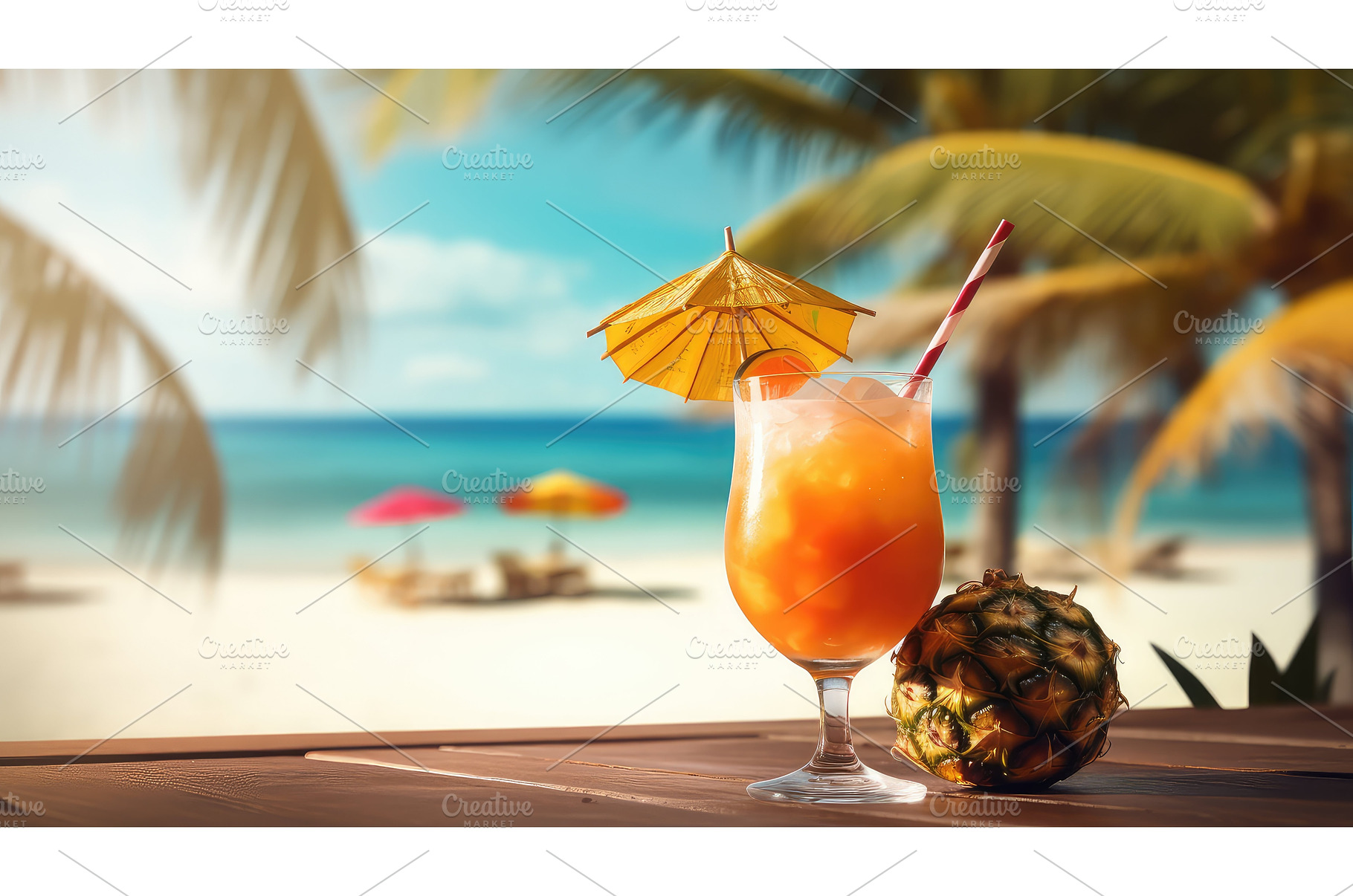 travel holiday summer background ai, a Holiday Photo by pikepicture