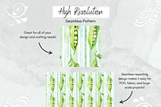 Veggie Garden with Stripes Pattern, a Pattern Graphic by Paper & Pattern Studio (Thumbnail 3 of 9)
