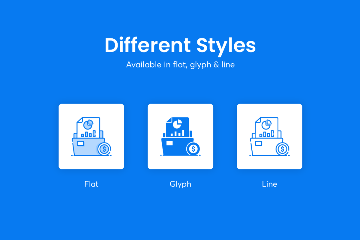 File and Folders Icons, an Outline Icon by Brickclay (Photo 3 of 7)
