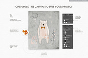 Magic Canvas Photoshop textures, a Layer Style Add-On by Lisa Glanz (Thumbnail 7 of 13)