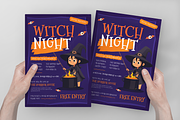 Witch Night Party Halloween Flyer, a Flyer Template by Annora Studio (Thumbnail 4 of 5)
