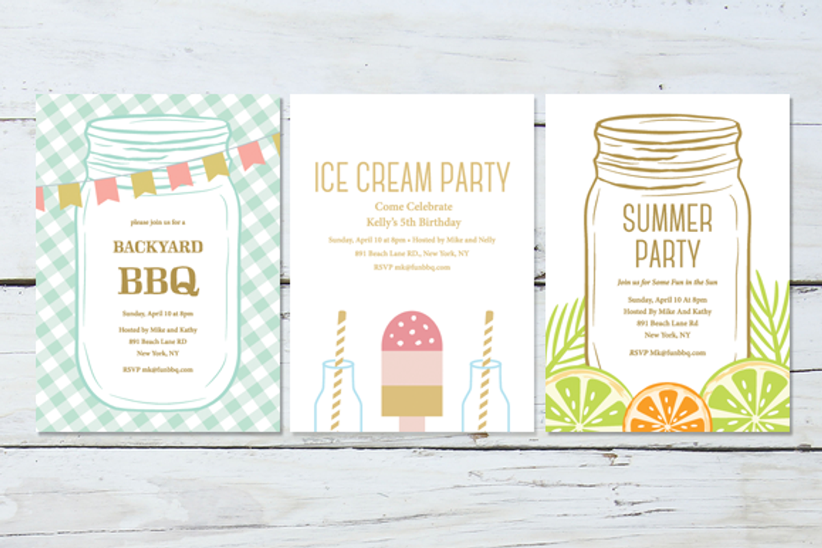 10 Summer Party Bundle, a Card Template by Pixejoo (Photo 3 of 5)