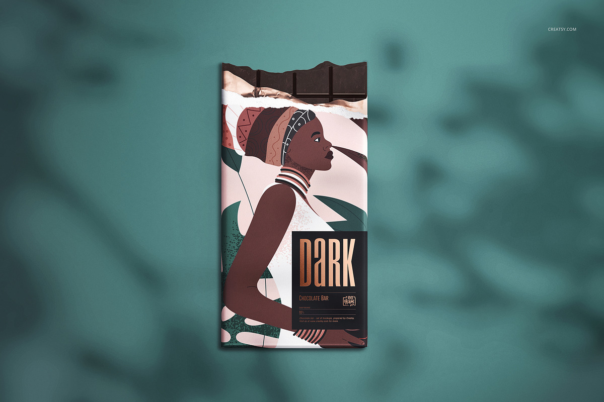 Chocolate Bar Mockup Set, a Packaging Mockup by creatsy2 (Photo 4 of 11)